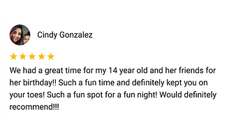High rated birthday party at Escapes in Time Escape Room Utah