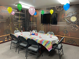 Birthday Party Room at Escapes in Time Escape Room Utah
